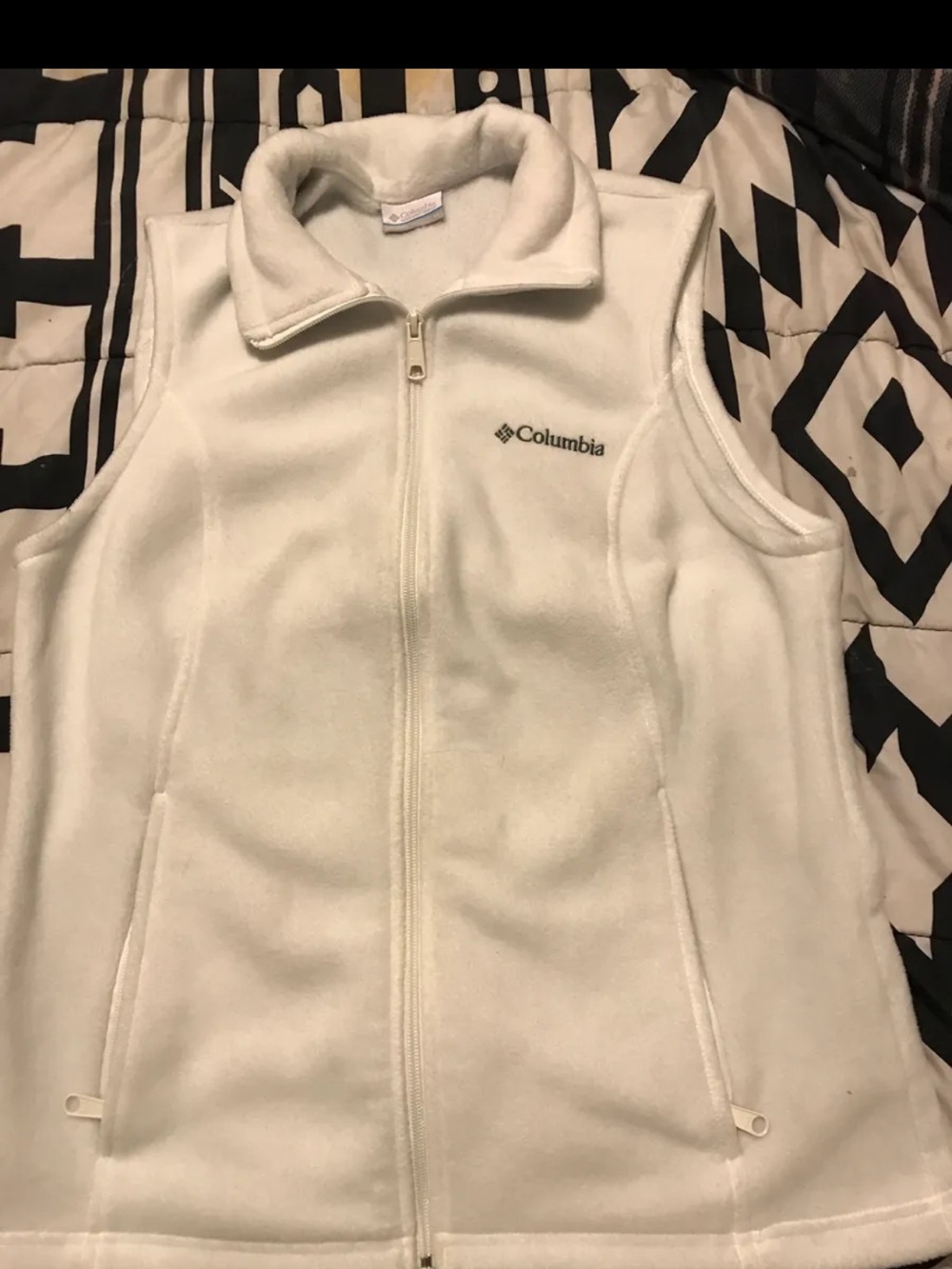 Columbia White Fleece Jacket